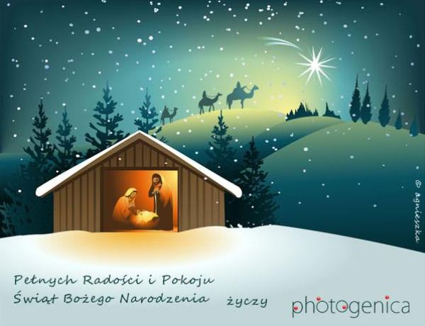 Pełnych Radości i Pokoju Świąt Bożego Narodzenia życzy Photogenica