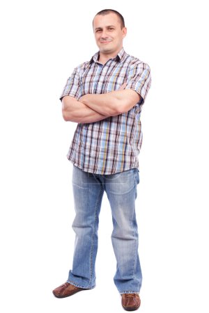 Casual man isolated on white