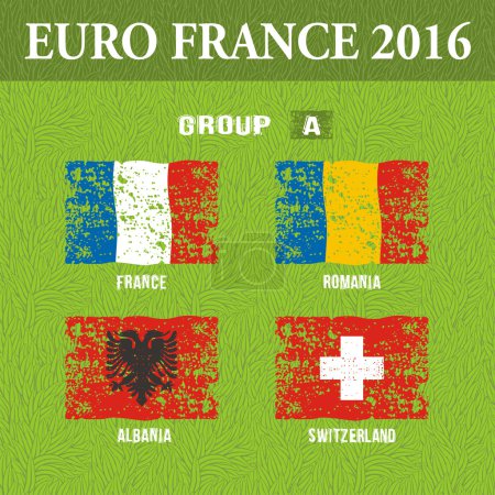 European football championship 2016 in France groups A