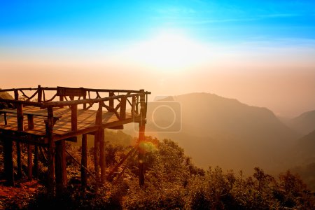 Mon Sone view point at Mount Ang Khang, Province Chang Mai, Thai