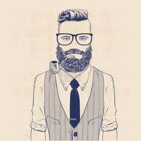 business hipster fashion illustration