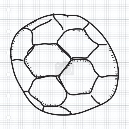 Simple doodle of a football