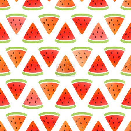 Watermelon vector pattern