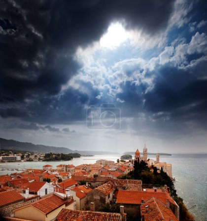 Medieval Town Dramatic Sky
