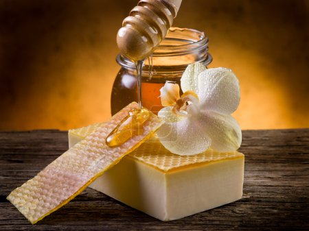 Natural homemade honey soap