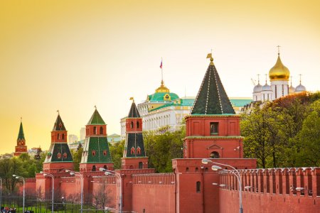 Kremlin in Moscow at sunset