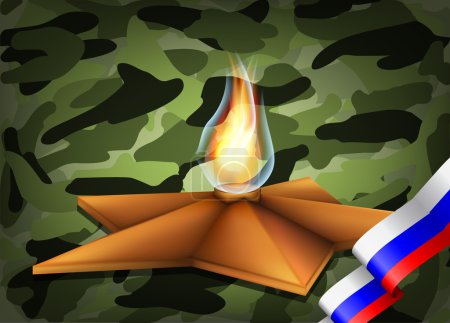 Vector set of military objects, related to 23 February and Victory Day