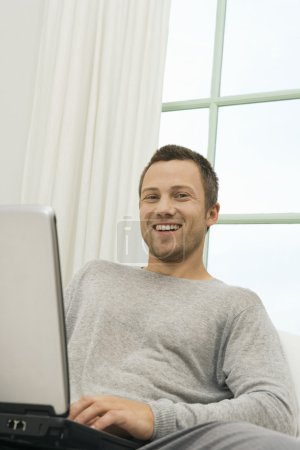professional man using a laptop