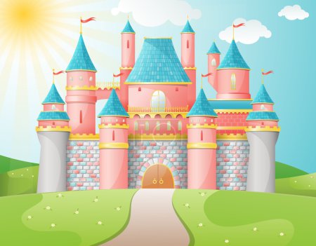 FairyTale castle illustration.