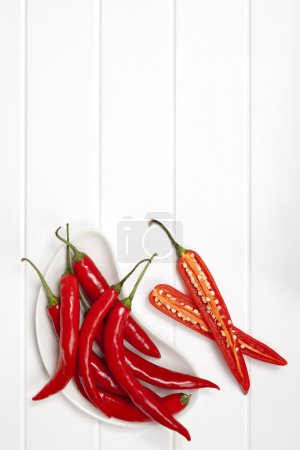 Red Chili Peppers Food Background