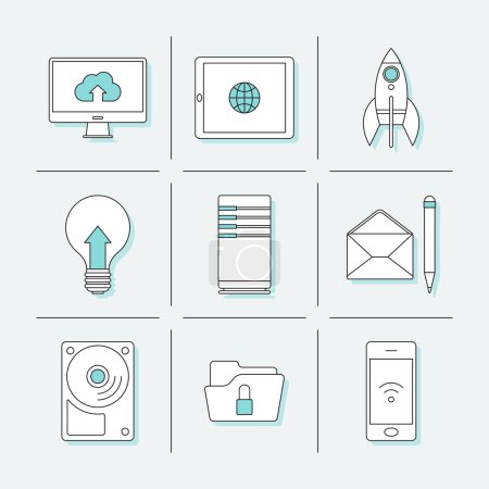 Icons for business computer project