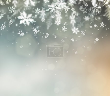 Beautiful abstract snowflake Christmas background