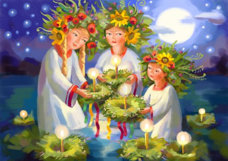 Summer solstice. Midsummer Day. Ivan Kupala