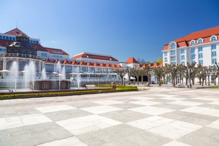 Square in Sopot with beautiful architecture