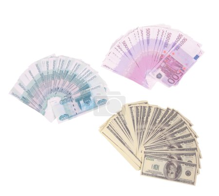 Money Rubles Euro Dollars souvenir