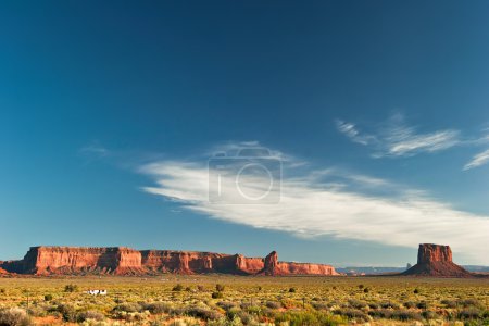 End of sunny day in Monument Valley