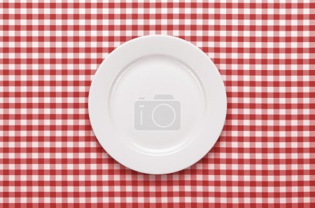 Empty plate at the table