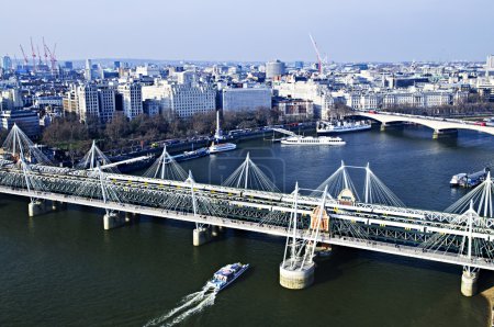 Hungerford Bridge seen from London Eye