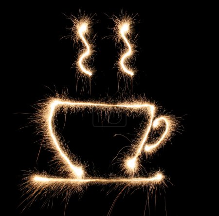 Cup cofee sparkler