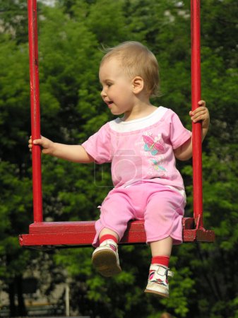 Baby on swing 2