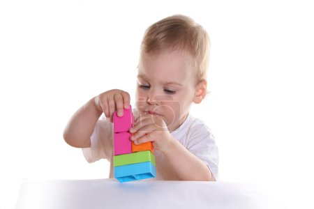 Baby with toy blocks 2