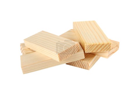 Many wood bricks
