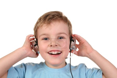 Happy boy with headphones 2