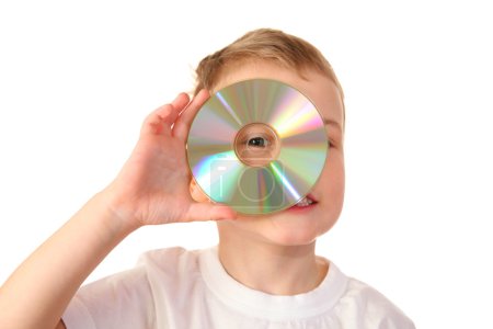 Child with cd