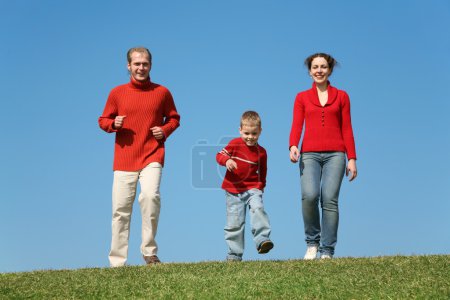 Running family with son 3