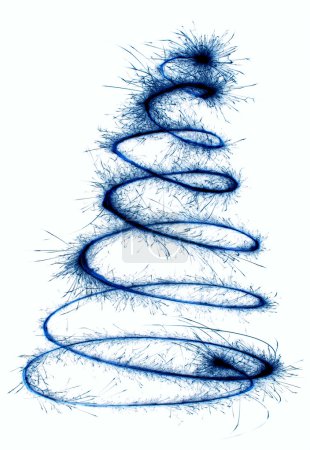 Sparkler christmas tree spiral invert