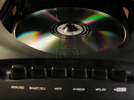 Compact disk in player