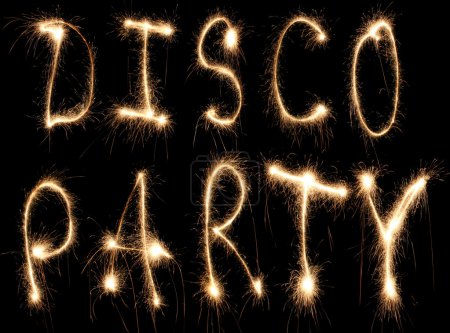 Disco party sparkler