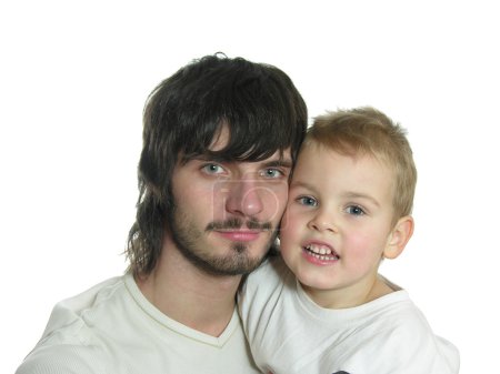 Beardman with kid