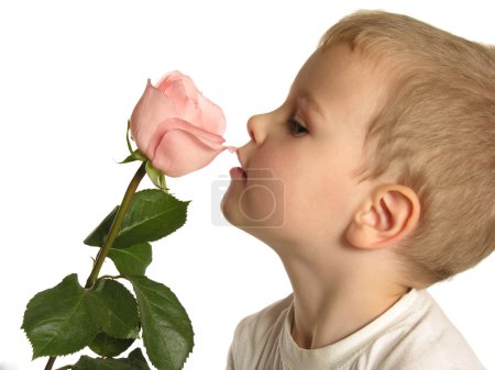 Boy with rose