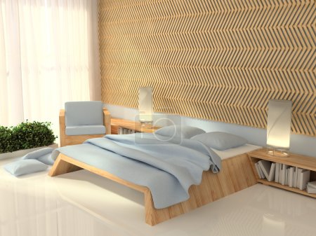 Bedroom, 3d rendering