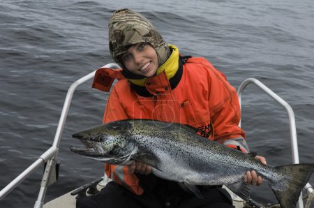 Great take(Lake salmon)