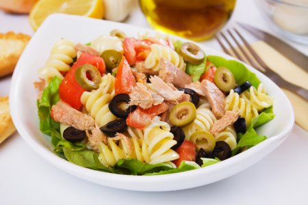 Classic tuna salad with pasta