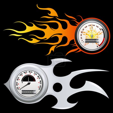 Fiery Speedometer