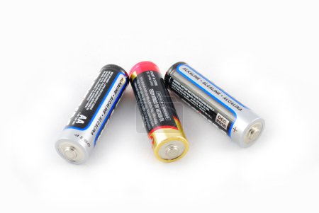 A group of aa batteries
