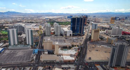 Luxury hotels in Las Vegas Strip panorama