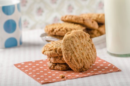 Cookies with peanut butter wholegrain