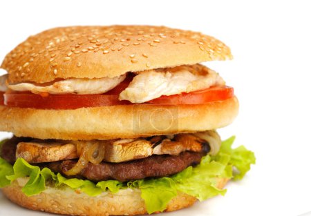 Fast food hamburger