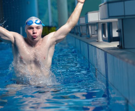 Man swimmer athlete