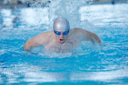 Man swimmer athlete