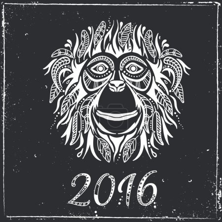 Happy new year 2016. Year Of The Monkey.