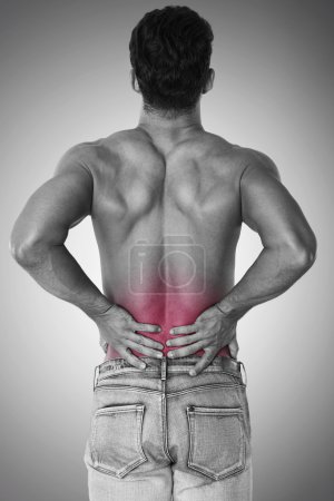 Man suffer from  pain of back
