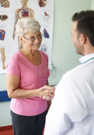 Mature woman Visits doctor