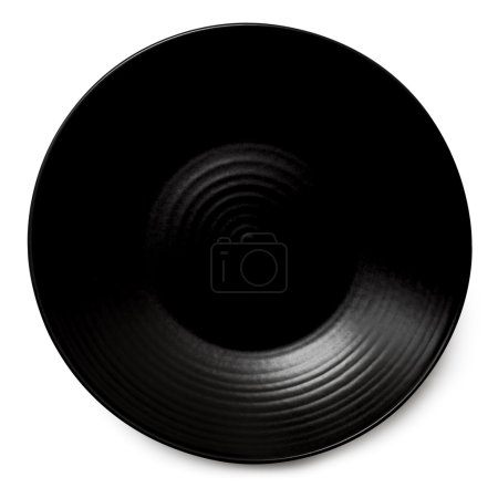 Black Plate Isolated with Path