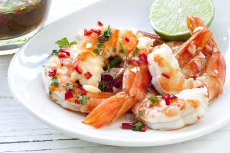 Shrimp with Chili and Lime
