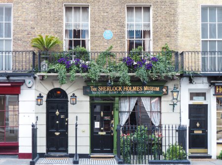 Sherlock Holmes house and museum in 221b Baker Street, London